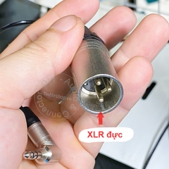 Cáp unbalanced 3.5 sang canon đực jack Neutrik cáp MOGAMI chuyển âm thanh cho Smartphone Laptop Microphone wireless Camera Mixer