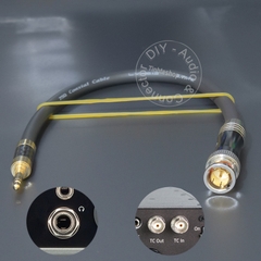 Cáp 3.5 sang BNC 75 Ohm cho Camera Thiết bị thu âm DAC.v.v. - DIY 3.5mm TRS to male BNC coaxial cable