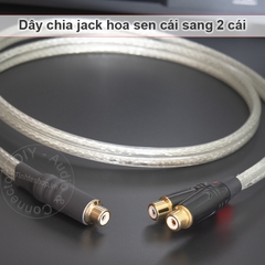 Dây chia AV 1 thành 2 DIY 0.2M đến 5M - RCA male to 2 RCA female cable