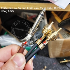 6.5 ly mono ra 2AV DIY 0.5M đến 10M - 6.35mm mono to RCA cable