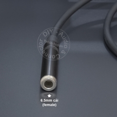 Cáp 6 ly stereo nối dài DIY 0.2 đến 5 mét - 6.5mm TRS extension audio cable