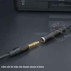 Cáp 6 ly stereo nối dài DIY 0.2 đến 5 mét - 6.5mm TRS extension audio cable