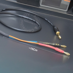 Dây loa 6 ly sang bắp chuối chuyển âm thanh từ Mixer Đàn Sound card sang loa - 6.5mm mono to banana plug cable