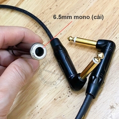 Cáp 6 ly chia 1 đầu đực 1 đầu cái - 6.5 audio cable split 1 male to 1 female 1 male