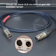 Dây canon AES EBU 110 Ohm đực sang cái dùng cho DAC - DIY XLR AES/EBU digital audio cable