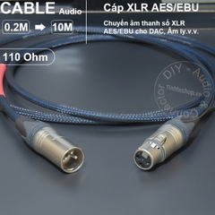 Dây canon AES EBU 110 Ohm đực sang cái dùng cho DAC - DIY XLR AES/EBU digital audio cable