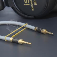 Dây AUX 3.5mm lõi đồng 5N mạ bạc 0.1 đến 5 mét - DIY silver-plated 1/8 TRS audio cable
