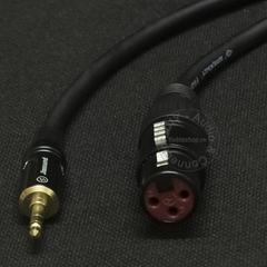 Đầu hàn XLR cái 3 pin nhân đồng mạ vàng Jiasound YM004BG - XLR 3 pin female solder connector