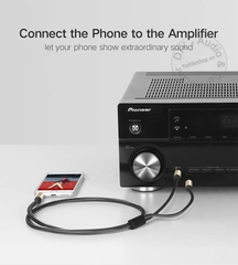 Dây jack 3.5 ra 2 đầu 6 ly Ugreen AV126 dài 1 mét đến 5 mét - 3.5mm to 2 6.35mm cable