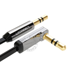 Cáp âm thanh 3.5 Ugreen AV119 siêu mỏng 1 đầu thẳng 1 đầu bẻ góc 0.5 mét đến 5 mét