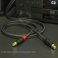 Cáp audio 3.5mm ra 2 AV cái - Audio cable 3.5mm male to 2 RCA female DIY 0.2M 0.5M 1M 1.5M 3M