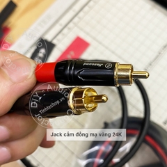 Cáp balanced 2.5mm sang 2 RCA 0.2 đến 5 mét - 2.5 to 2 RCA balanced audio cable for DAC AMP Speaker Amplifier