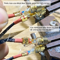 Cáp balanced 2.5mm sang 2 RCA 0.2 đến 5 mét - 2.5 to 2 RCA balanced audio cable for DAC AMP Speaker Amplifier