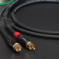 Dây 6 ly cong ra AV 1 cặp DIY 0.5 đến 10 mét - 1/4 mono to RCA cable