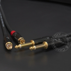 Cáp 6.5mm ra AV 1 cặp - 6.35mm to RCA cable DIY OFC 4N 0.5M 1M 2M 3M 5M