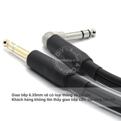 Cáp audio 6.35mm 6.5mm stereo ra 2 AV audio R+L Loa Amplifier 0.2M 0.5M 1M