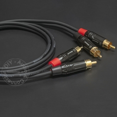 Cáp AV 2 đầu bông sen - RCA Audio cable DIY OFC 4N gold 24K plugs 0.5M 1M 1.5M... 20M
