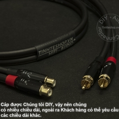 1 cặp - Cáp AV RCA nối dài - Dây âm thanh bông sen AV 1 cổng đực 1 cổng cái OFC 4N lõi mạ bạc 0.2M 0.5M 1M 1.5M