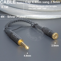 2.5 balanced sang 4.4 balanced adapter chuyển âm thanh cho DAC AMP Tai nghe