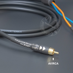 Dây hoa sen sang bắp chuối DIY chuyển âm thanh cho DAC Âm ly sang Loa - RCA to banana audio cable