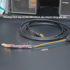 Dây hoa sen sang bắp chuối DIY chuyển âm thanh cho DAC Âm ly sang Loa - RCA to banana audio cable