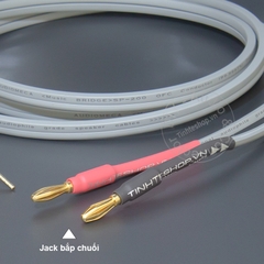 Dây loa giắc bắp chuối sang mỏ chim 1 vế - DIY 4mm to 2mm banana jack speaker cable 1 side OFC 5N copper