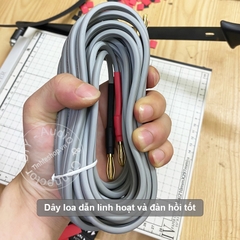 Dây loa giắc bắp chuối sang mỏ chim 1 vế - DIY 4mm to 2mm banana jack speaker cable 1 side OFC 5N copper