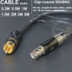 Dây cáp BNC sang AV 75 Ohm 0.2 đến 10 mét - DIY BNC female to AV male SDI cable
