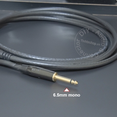 Dây BNC sang 6.5mm cho Thiết bị âm thanh Camera - BNC male to 6.35mm TS male signal cable