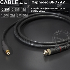 Cáp BNC sang hoa sen AV DIY 0.2M đến 5M - BNC male to RCA female cable