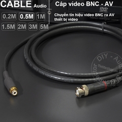Cáp BNC sang hoa sen AV DIY 0.2M đến 5M - BNC male to RCA female cable