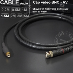 Cáp BNC sang hoa sen AV DIY 0.2M đến 5M - BNC male to RCA female cable