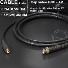 Cáp BNC cái sang AV cái DIY 0.2M đến 5M - BNC female to RCA female cable