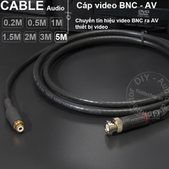 Cáp BNC sang hoa sen AV DIY 0.2M đến 5M - BNC male to RCA female cable