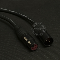 Đầu hàn XLR cái 3 pin nhân đồng mạ vàng Jiasound YM004BG - XLR 3 pin female solder connector
