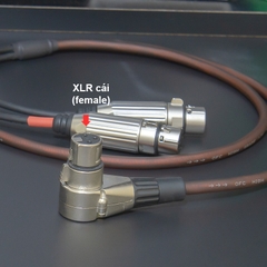Dây chia XLR cái sang 2 cái cắm cho Vang Đẩy Micro Mixer - Self-made balanced audio XLR port splitter cable to 2