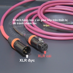 Dây 6 ly TRS sang canon đực balanced lõi đồng mạ bạc chuyển âm thanh cho Mixer DAC Soundcard Loa kiểm âm