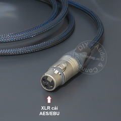 Dây AES/EBU canon sang AV 0.2 đến 10 mét - DIY AES EBU XLR female to RCA digital audio cable