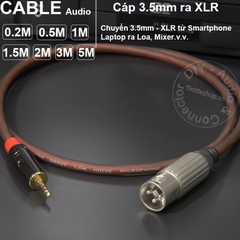 Dây 3.5 ra canon đực unbalanced DIY 0.2 đến 5 mét chuyển từ Laptop Smartphone sang micro Mixer