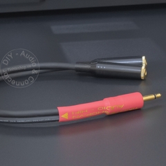 Cáp chia 3.5mm mono 1 thành 2 stereo cho đài cassette DIY 0.2 đến 1 mét - 3.5mm mono audio splitter 1 to 2 stereo