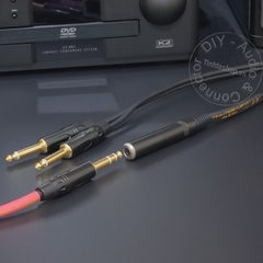 Cáp gộp 2 đầu 6 ly mono sang 6 ly stereo DIY 0.2 đến 5 mét