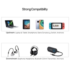 Cáp chia tai nghe 3.5mm 1 ra 2 Unitek Y-C956ABK 20Cm - 3.5mm stereo splitter cable 1 to 2 - Plug in 2 Headphones Speaker