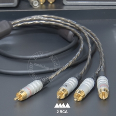 Dây AV 2 ra 4 0.5 đến 5 mét - DIY RCA 2 to 4 analog audio splitter cable