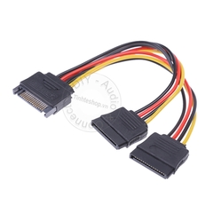 Cáp chia nguồn SATA 1 ra 2 cho HDD SSD DVD-R - SATA power cable 1 to 2 20Cm