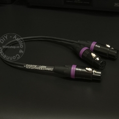 Cáp XLR cái sang 2 XLR cái - Cáp chia XLR female to 2 XLR female 0.2M 0.5M 1M 1.5M