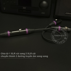 Cáp XLR cái sang 2 XLR cái - Cáp chia XLR female to 2 XLR female 0.2M 0.5M 1M 1.5M