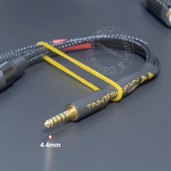 Cáp 4.4 sang 6.5mm TRS chuyển âm thanh từ DAC AMP sang loa kiểm âm - 4.4mm to 2 female TRS balanced audio cable