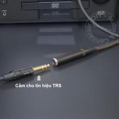 Dây canon ra 6 ly DIY 0.2 đến 5 mét - XLR male to 6.5mm female cable