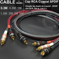 Dây âm thanh số 75Ohm DIY 0.3 đến 5 mét - Coaxial 75Ohm cable