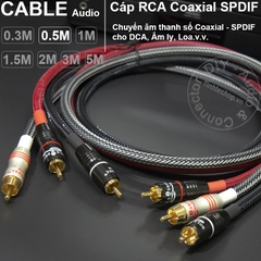 Dây âm thanh số 75Ohm DIY 0.3 đến 5 mét - Coaxial 75Ohm cable